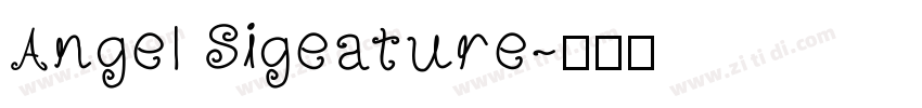 Angel Sigeature字体转换